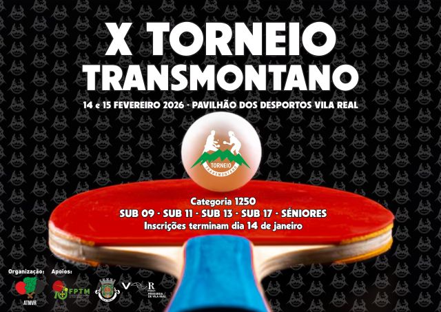 Cartaz do X Torneio Transmontano